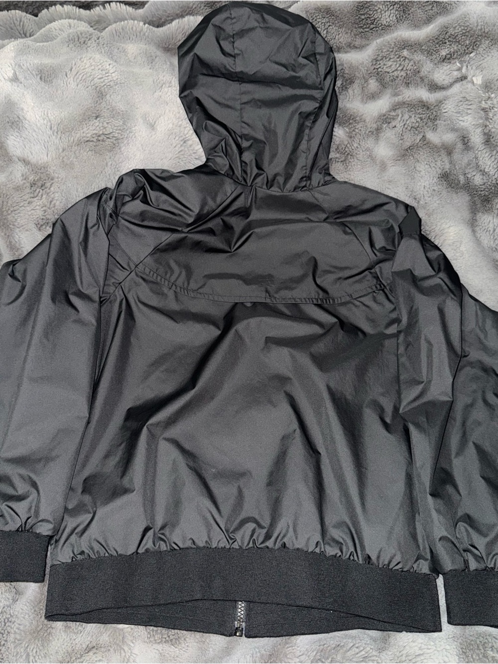 Nike Black Kids Hooded Windbreaker Jacket